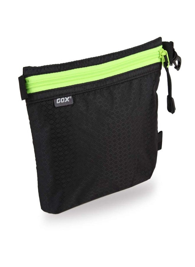 GOX Ultra Light Carry On Zipper Pouch Toiletry Bag Packing Sack Makeup Bag Digital bag (Black) - Image 1